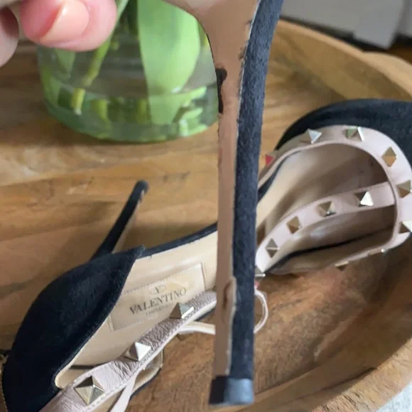 Valentino Garavani peep toe stud high heel size 40 - Picture 5 of 11